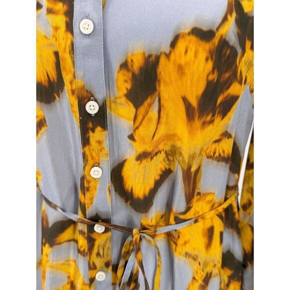 NWT J. Crew Amelia Shirtdress in Floral Drapey Viscose w/ Belted Waist Sz XXS - Picture 12 of 14